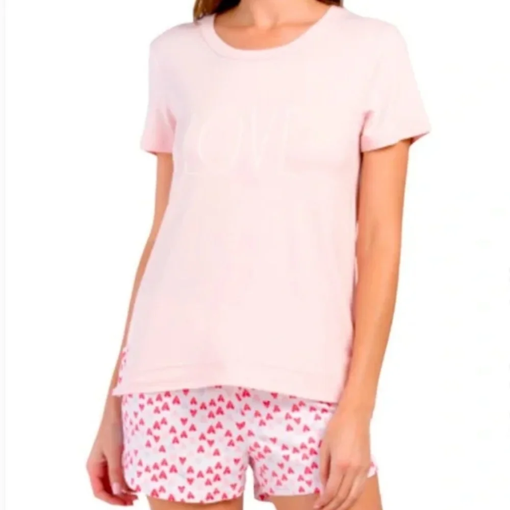 Rae Dunn LOVE Top and Shorts Set - Picture 1 of 4